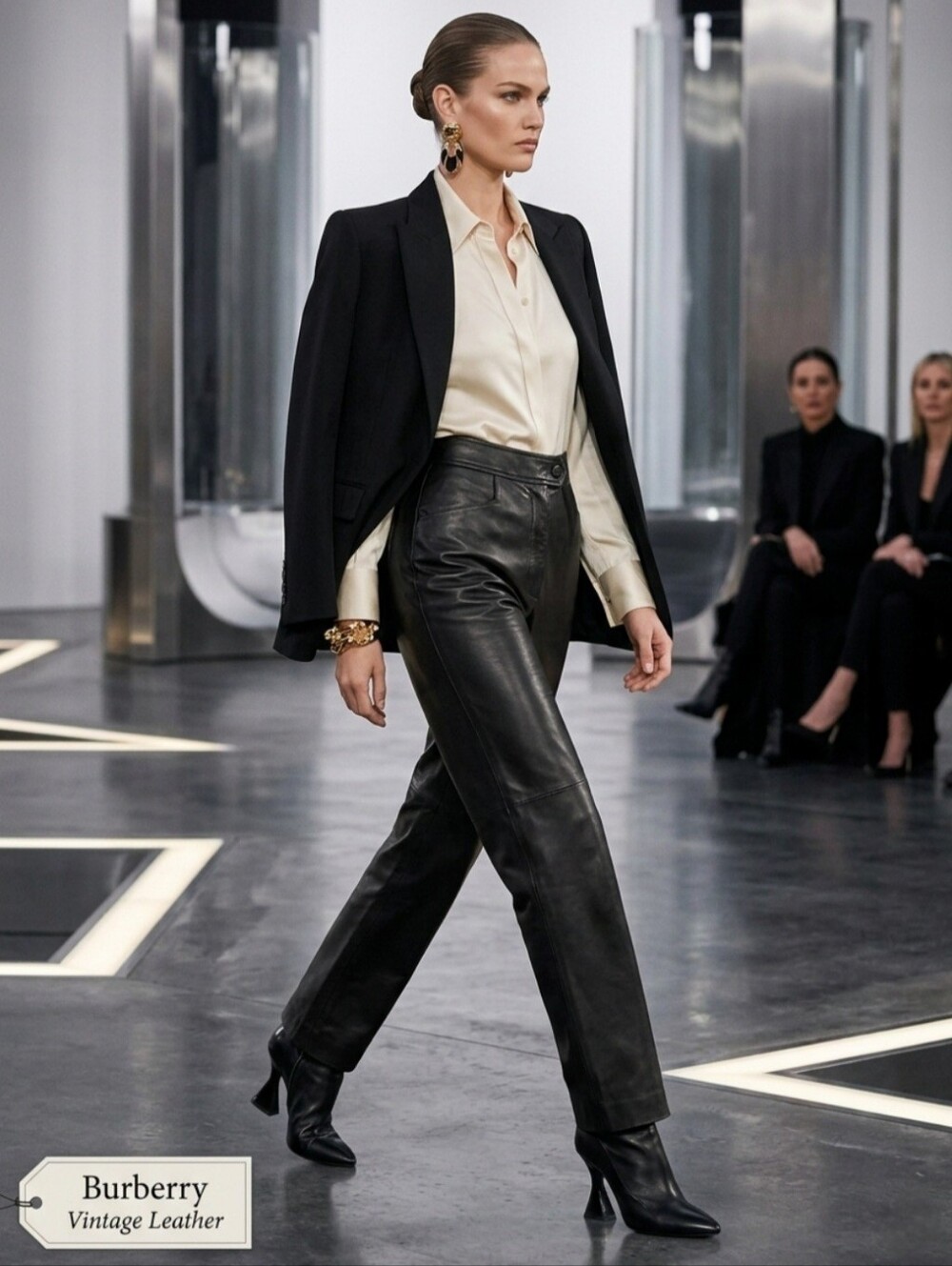 Burberry's Vintage Leather High Waisted Pants